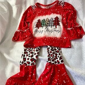 Festive Red Christmas Outfit 2T